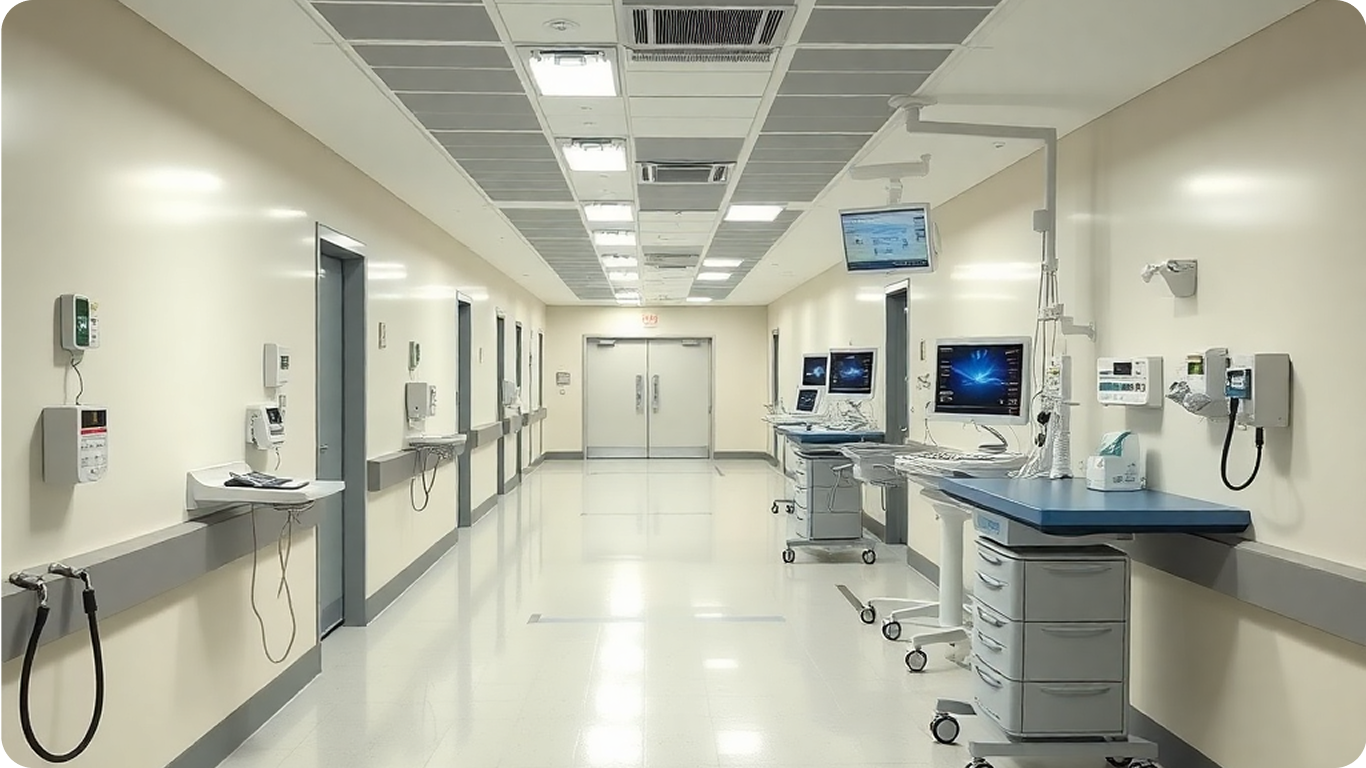 Hospitals & Healthcare Facilities - Lencore sound masking installation example