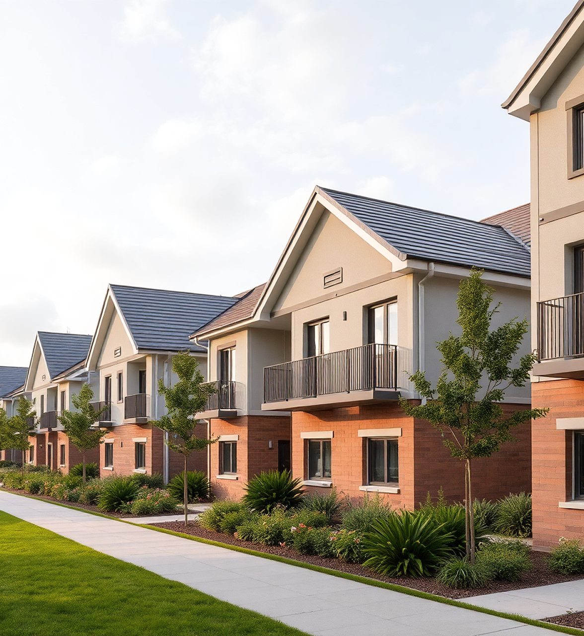 Residential townhouse community